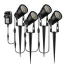 Garden Spotlights Mains Powered, B-right Upgraded 21M 68.9ft 6-in-1 Extendable