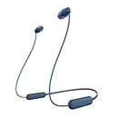 Sony WI-C100 Wireless In-ear Headphones - Up to 25 hours of battery life - Water resistant- Built-in mic for phone calls - Voice Assistant compatible - Reliable Bluetooth® connection - Blue