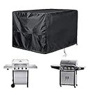 58 inch BBQ Grill Cover Heavy Duty Waterproof Barbecue Gas Grill Cover Fit for Weber, Rip-Proof, Windproof, UV Resistant & Weather with Storage Black Bag（58" L x 24" W x 46" H）