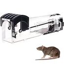 HASTHIP® Rat Trap Cage for House Garden Patio, 32 cm Humane Mouse Trap Cage, Reusable Enlarged Smart Rat Catcher and Rodent Trap for Mice, Pets