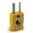 DAYTON 36GK83 Thermocouple Plug,K,Yellow,Miniature