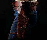 Gun Holster Belt for Ruger Super Blackhawk Revolver Cowboy Grain Buff Leather