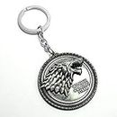 eS³kube Game of Thrones Winter Is Coming Silver Keyring