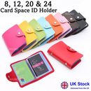 Card Holder Wallet Pocket Credit ID Business PU Leather Cards Purse Travel Money
