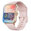 Reloj Inteligente Mujer con Llamadas y Alexa Incorporada,1.8" Smartwatch Mujer con Pulsómetro/sueño/SpO2,WhatsApp Notificaciones,110 Modos Deportivos, Reloj Deportivo Impermeable IP68 para Android iOS
