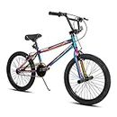 JOYSTAR Gemsbok 20 Inch Kids Bike Freestyle BMX Style for 7-13 Boys Girls Bikes 20 in Wheels Children Kids' Bicycles Dual Hand Brakes Steel Frame Oil Slick