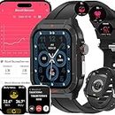 Blood Glucose Smart Watch, ECG Smart Watches with Heart Rate Blood Pressure Spo2 Monitor,fitness Tracker with Make/Receive Calls, 100+ Sport Modes Blood Sugar Smartwatch,Black