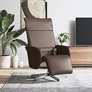 Accent Chair Clearance Recliners Chairs With Arms Bedroom Chairs For Small Rooms Comfortable Recliner For Modern Living Rooms Padded Breathable for Reading Nook Chair Tv Room Comfort ( Color : Braun ,