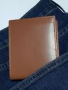 Genuine Leather Slim Bifold Wallets For Men Minimalist Men's Wallet  Blocking