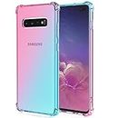 HUANGTAOLI Case Compatible with Samsung Galaxy S10 Plus, Slim Soft TPU Shockproof Anti-Scratch Phone Case Cover with Reinforced Corner Bumper