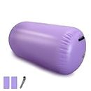 BPB Air Roller Inflatable Gymnastics Barrel 100CM Tumbling Mat Air Tumble Track Mat Backbend Trainer for Exercise/Training/Fitness/Yoga/Backflip/Home Use & Gym