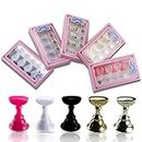 KRENI Acrylic Nail Display Stand Nails Tip Holder Magnetic Practice Stands Fingernail DIY Art Tip Manicure Tool For Girls And Womens