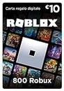 Carta Regalo Roblox - 800 Robux