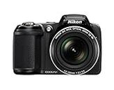 Nikon COOLPIX L810 16.1 MP Digital Camera with 26x Zoom NIKKOR ED Glass Lens and 3-inch LCD (Black) (Old Model) (Renewed)