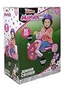 Minnie Mouse Fly Wheels Junior Cruiser Ride On - Triciclo infantil Disney Junior con gráficos de personajes con Minnie Mouse, triciclo Disney Minnie con rueda delantera de 10 pulgadas, para niños de 2