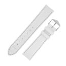 Hirsch Corse 22 mm smooth white leather watch strap and buckle