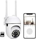 Outdoor Security Cameras HD 1080P with 8G Memory Cards, Indoor Outdoor WiFi Home Cam, Dome Surveillance Cam 360° View IP66 Waterproof with Motion Detection Full-Color Night Vision for Patio