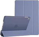 MOCA [Translucent Back] Smart Case for iPad Air 2 (2014 Launched) A1566 A1567 iPad Flip Cover (Lilac)