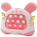VOSTEVAS Pop Fidget Toy It Game, Quick Push Toy with Lights, Handheld Games Bubble Sensory Fidget Toys for Kids, 4 Modes, More Challenging Travel Portable Puzzle Game Machine, for 4+ Old (Pink)