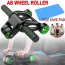 Ab Roller Wheel Abdominal Roller Waist Core Muscle Workout Fitness Trainer Gym