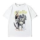 acsefire JoJo's Bizarre Adventure T-Shirt Anime Lustig Gedruckt Kurze �Ärmel Fans Tops Jonathan Joestar Anime Cosplay Sweatshirt Männer Frauen