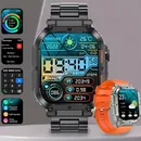 Gejian 2024 Smartwatch Herren Smart Armband Bluetooth-Anruf drahtlose Musik Zeitanzeige IP67