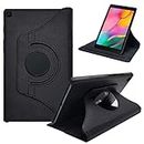TGK Rotating Cover for Samsung Galaxy Tab A 8.0 inch 2019 SM-T290, SM-T295 - Black 360 Degree Leather Stand Case