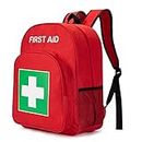 First Aid Bag Backpack Empty Medical Storage Bag Portable Medicine Outdoor Travel Rescue Bag Empty Pouch Tote Small First Responder for Camping Hiking Trekking Sport Home Health Car