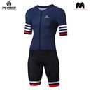 Mens Cycling Aero Suit Bike Jersey Squadra Triathlon Pro Team Cycling Skinsuit