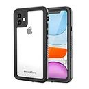 Lanhiem iPhone 11 Case, IP68 Waterproof Dustproof Shockproof Case with Built-in Screen Protector, Full Body Sealed Underwater Protective Cover for iPhone 11 (Black)