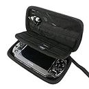 Khanka All-in-one Double Compartment Hard Carry Travel Case Bag For Sony Psvita PS Vita 1000 and PSVita Slim (PSV 2000)/PSP PlayStation 3000 Video Console. Mesh Pocket for Charger cable/Game Cards