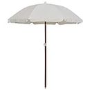 TEKEET Home & Garden Parasol d'extérieur avec poteau en acier Sable 180 cm, beige