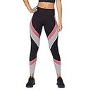 Neu Look Gym wear Leggings Ankle Length Stretchable Workout Tights/Sports Leggings/Sports Fitness Yoga Track Pants for Girls & Women (Blush Light Grey, Size - L)
