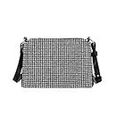 ARVALOLET Rhinestone Evening Clutch Bags Fashion Envelope Women Diamond Summer Chain Shoulder Crossbody Handbags Wallets, Blanco, L