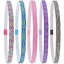 FROG SAC 5 Sports Headbands for Girls (Space Tie Dye)