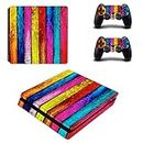 MERISHOPP® Controller Vinyl Decal Protective Skin Cover Sticker for S.O.N.Y PS4 Slim YSP4S-0036/Play, Station Stickers/Decals/PS5 Skins/Controller Stickers/Play, Station Console Skin/Vinyl Stickers