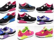 Ladies Trainers Running Shoes Womens Lace Up Flat Comfy Fitness Gym Sports Size