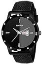 Matrix Men Silicone Day & Date Analogue Wrist Watch (Black Band), Band Color-Black,Dial Color-Black