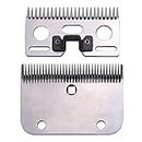 TAKEKIT Horse Clippers Replacement Blades, Detachable Universal Blades for Professional Horse Grooming Clippers, Top and Bottom, Stainless Steel, 35-Teeth