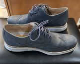 Mens Cole Haan Original Grand Oxford Shoes Size 9.5W C26473 Nubuck Leather Blue
