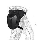 Drop Leg Bag Tactical Hard Shell Thigh Bag Hip Belt Bum Fanny Waist Pack with Carbon Fiber Waterproof Expandable Pocket for Motorcycle Riding Bike Cycling Hiking Outdoor Sport