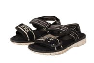 Dolce & Gabbana Enfants Chaussures Logo Noir à Enfiler Sandales Plates S.EU26 /