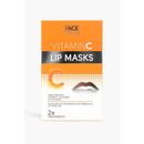 Face Facts Lip Masks 2 Treatments Ladies Skin Care Vegan Vitamin C Collagen
