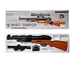 Kmc kidoz M40 Black Toy Riffle Sniper Commando Gun with Long Range Scope Scale 1/1 Guns & Darts