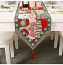 NSIBAN 圣诞节-家庭装饰用品-针织布-桌旗-圣诞桌布-餐桌装饰-居家装扮-圣诞老人款/1265