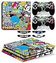 Elton 3M Skin Sticker Cover for PS4 Pro Console and Controllers + 4 Led bar Decal