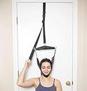 Over The Door Cervical Traction for Neck and Shoulder Pain Relief - Easy Setup - Overhead Neck Stretcher Home Physical Therapy, Spinal Decompression