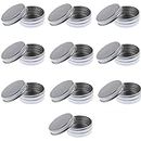 MYADDICTION Lots of 10 Pieces 15G Empty Round Aluminum Tin Storage Jar Cosmetics Cream Containers with Screw Top Lids for Candles Balm Salves Health & Beauty | Makeup | Makeup Tools & Accessories