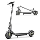 Jasion Electric Scooter, 500W Peak Motor, Up to 15.5 MPH, 19 Miles Ranges Foldable Electric Kick Scooter with Dual Braking System, Adults/Youth E Scooter for Commute