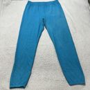 Pantalones de Sudadera para Mujer Hanes medianos azul claro de altura alta de lana
